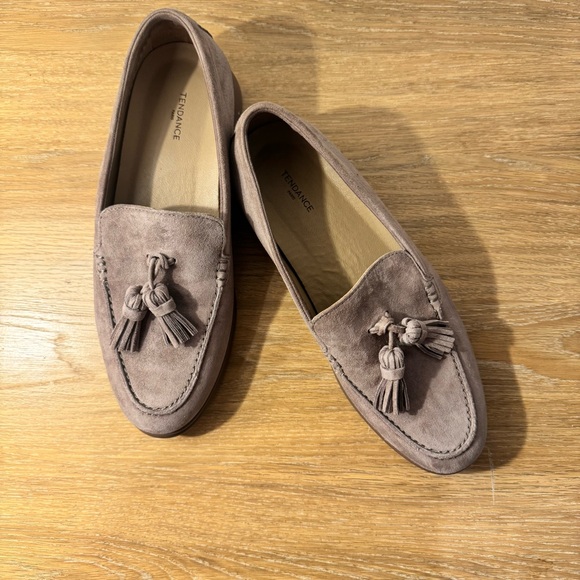 Tendance Paris Shoes - Tendance Paris Women’s Suede Tassel Loafers in Taupe